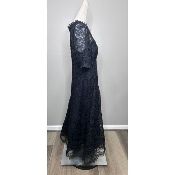 RICKIE FREEMAN FOR TERI JON Lace Midi Dress US 16 $860 - Picture 8 of 9